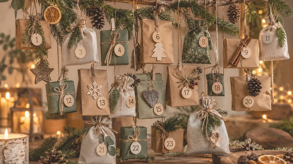 adventskalender selber machen ideen für 24 türchen (KI-generiertes Bild)