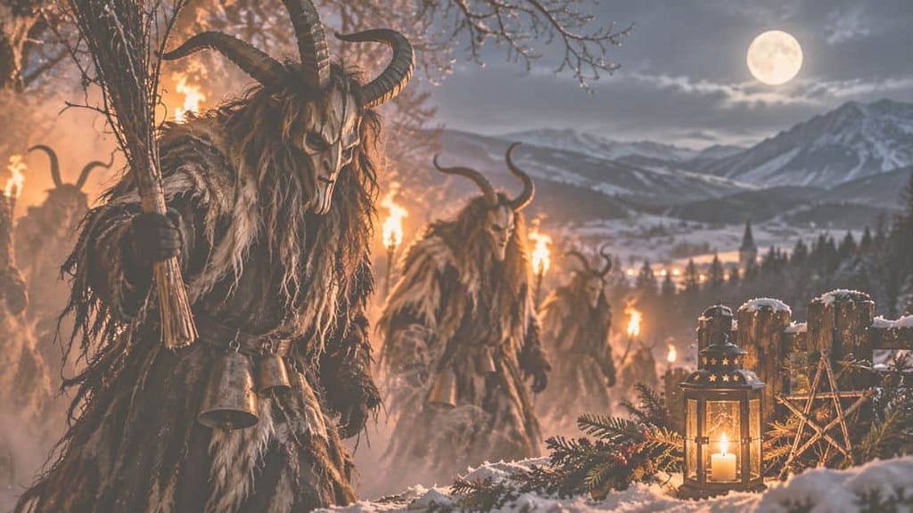 was sind die rauhnächte perchtenlaeufe (KI-generiertes Bild)