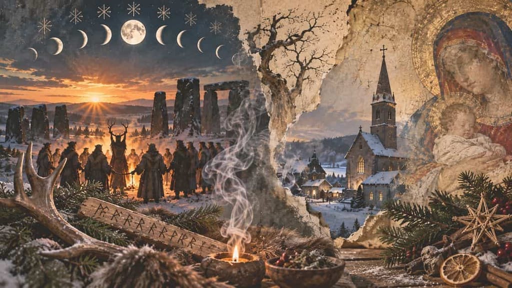 was sind die rauhnächte ursprung und Bedeutung heidnische und christlich (KI-generiertes Bild)