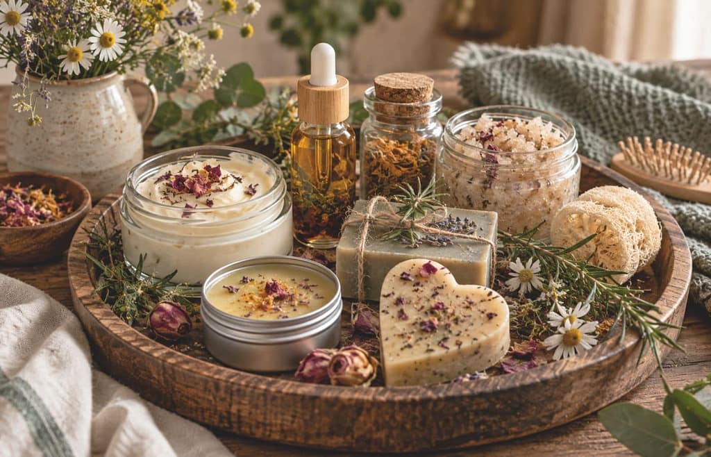 adventskalender selber machen ideen mit naturkosmetik (KI-generiertes Bild)