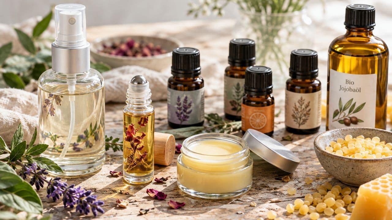 Parfum selber machen: dein Duft, den es nicht zu kaufen gibt (KI-generiertes Bild)